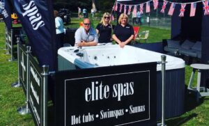 Elite Spas Isle of Wight family team at the Garden Show